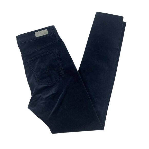Adriano Goldschmied Farrah High Rise Skinny Jeans Pants Size 29 Navy Blue Velvet - Picture 3 of 10